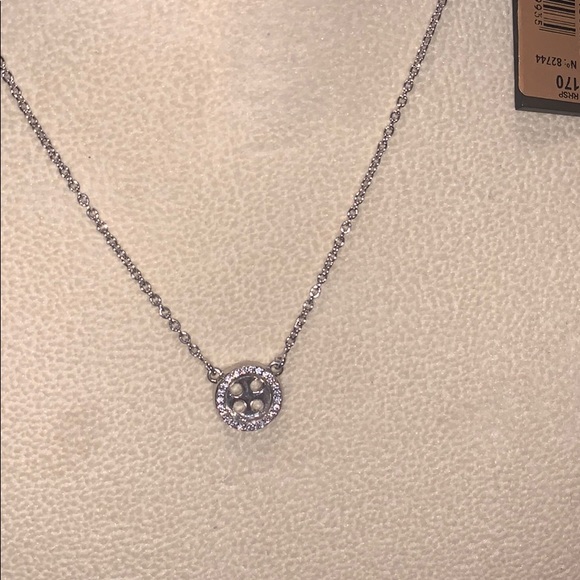 Uno De 50 1BY STAY CLOSE Necklace White Topaz 18" - Picture 2 of 10